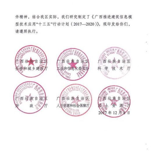 廣西六廳聯(lián)合印發(fā)《推進(jìn)建筑信息模型技術(shù)應(yīng)用“十三五”行動(dòng)》通知，全面推動(dòng)BIM技術(shù)開發(fā)與應(yīng)用